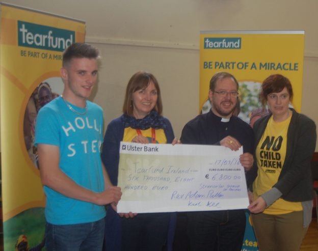 Presentation of Cheque to Tearfund